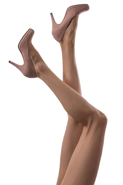 Schöne Frauenbeine Schuhen — Stockfoto