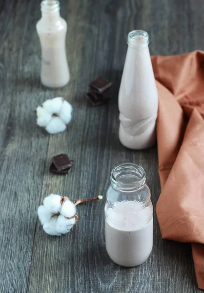 Frullato di cioccolato fatto in casa — Foto Stock