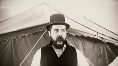 Eski timey Eğlence Parkı veya sirk