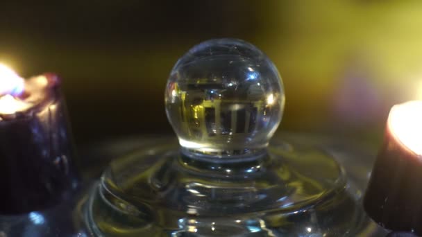 水晶球为魔术咒语 — 图库视频影像