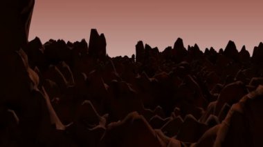 Bir mars gezegeni gibi CGI kavramı