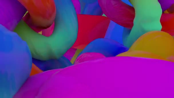 Абстрактна Концепція Фарби Рідиною — стокове відео
