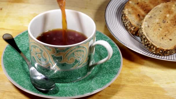 Cup of Tea and Toast Breakfast Food
