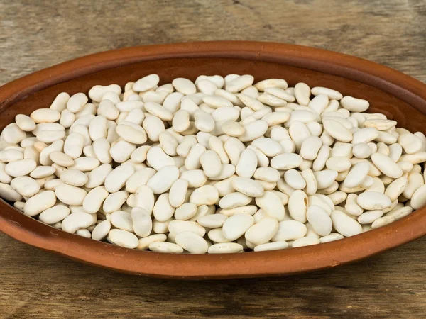 Dried White Beans Cooking Ingredients — Stock Photo, Image