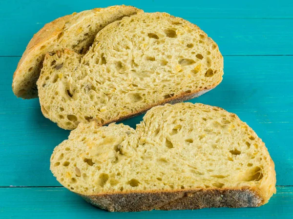 Slices of Baked Corn Bread — Stock Photo, Image