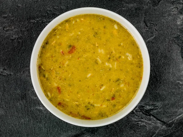 Kom Thaise groene Kip Curry soep — Stockfoto
