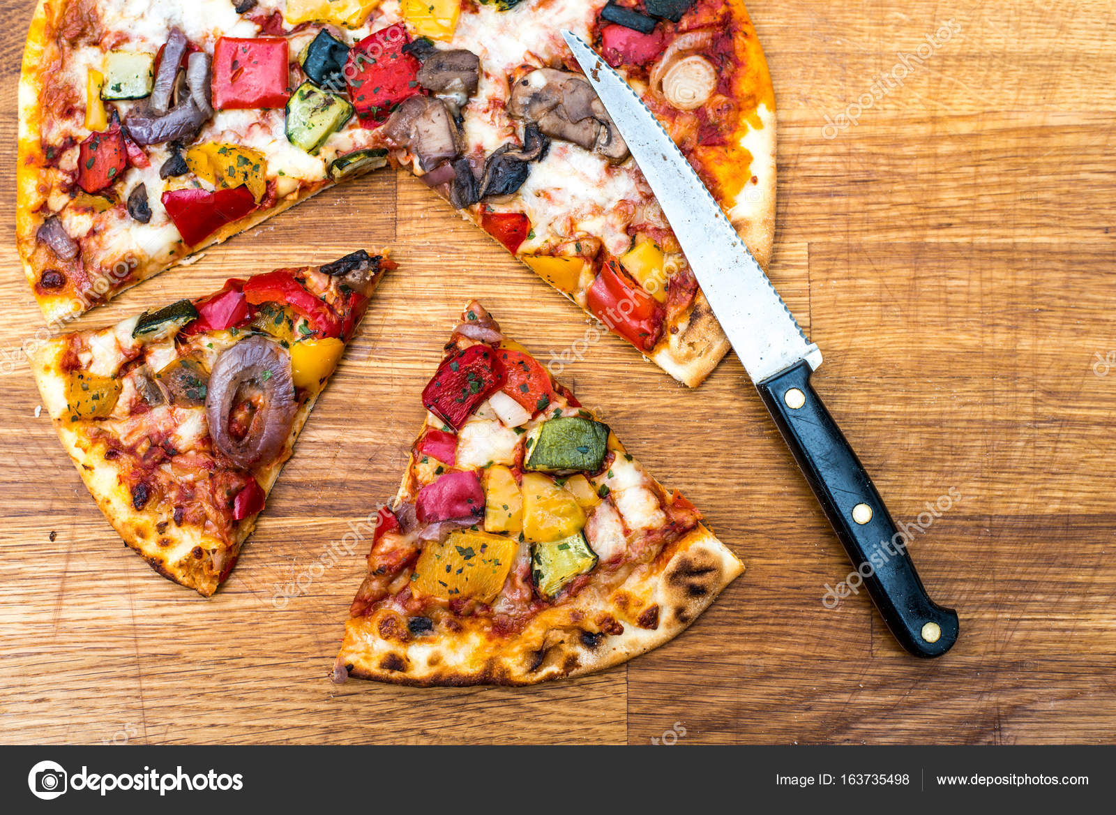 Chargrilled İtalyan tarzı sebze Pizza Stok fotoğrafçılık ©richardmlee