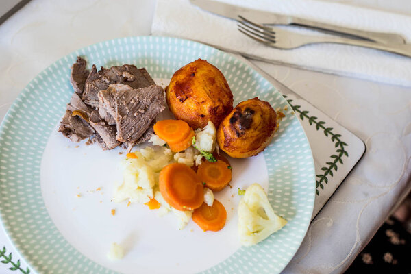 Roast Lamb Sunday Luch Meal