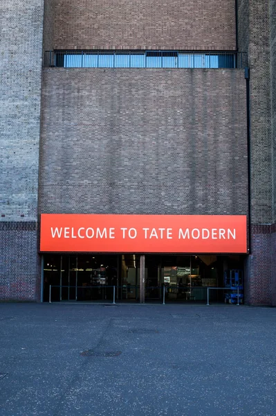 Galeria sztuki współczesnej Tate Bankside Southwark Londyn Wielka Brytania — Zdjęcie stockowe