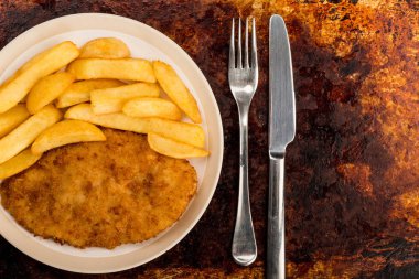 Ekmekli tavuk fileto tıknaz fişleri ile