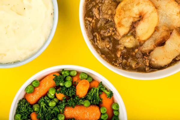 Traditional Lamb Lancashire Hotpot Casserole — Stock Photo, Image