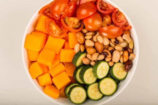 Vegan ou vegetariano batata doce e feijão Buda Bowl — Fotografia de Stock