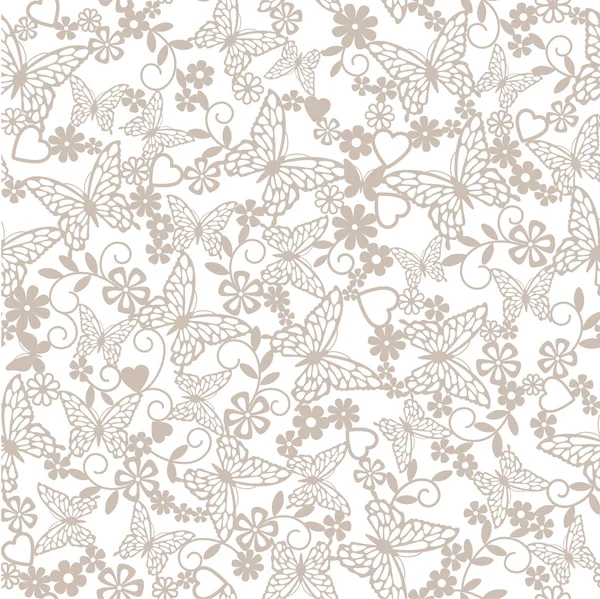 Fundo floral sem costura — Vetor de Stock