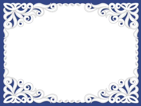Plantilla de diseño de marco para tarjeta. — Vector de stock