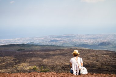 Silvestri craters of Mount Etna clipart