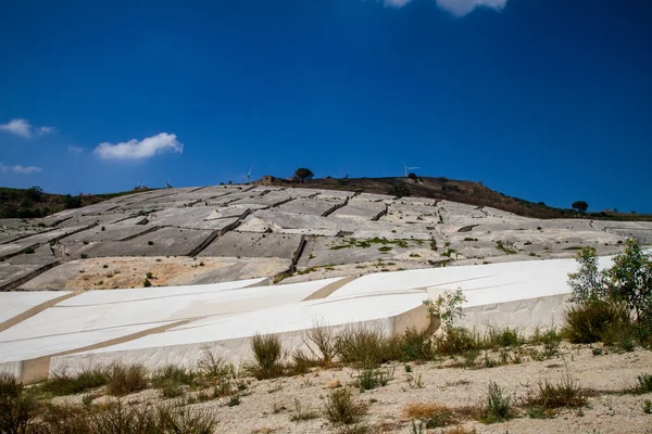 Gibellina, Cretto di Burri Images De Stock Libres De Droits