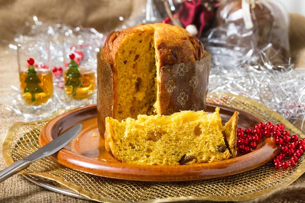 El panettone de Navidad — Foto de Stock