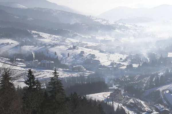 Krásný Výhled Hory Zimě — Stock fotografie