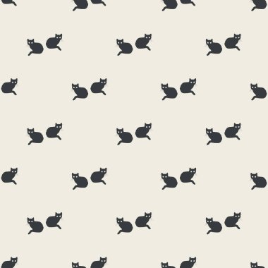 Siyah kedilerde pürüzsüz desen