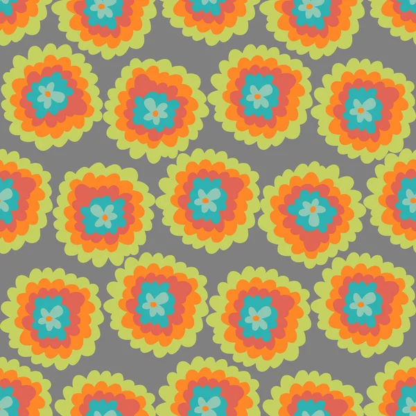 renkli kesintisiz çiçek desenli