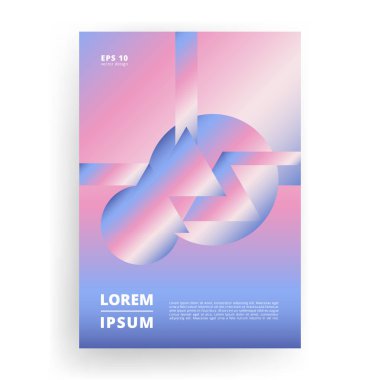 Soyut vektör arka plan. Geometrik renkli kapak. 