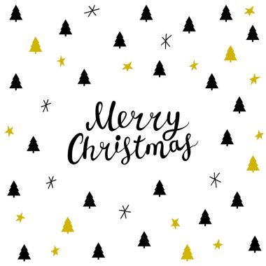 Noel kartı el ile boğmak yazı 