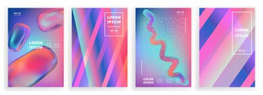 4 renkli arka kümesi. EPS 10 vektör.