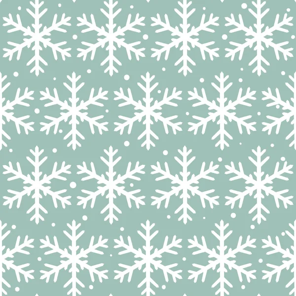 Seamless Christmas pattern with snowflakes — Stock Vector