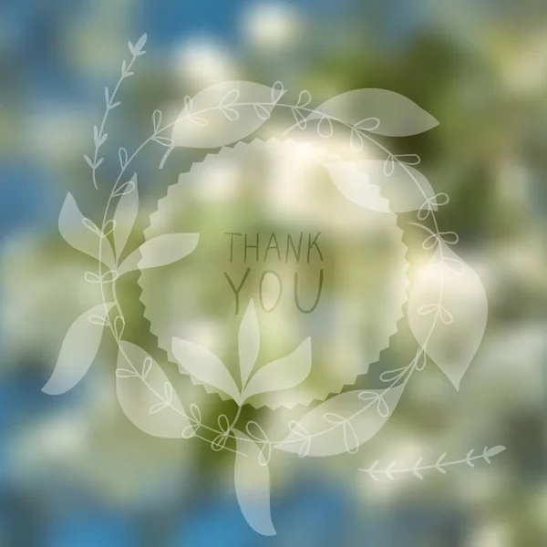Floral gentle spring blurred vector background — Stock Vector