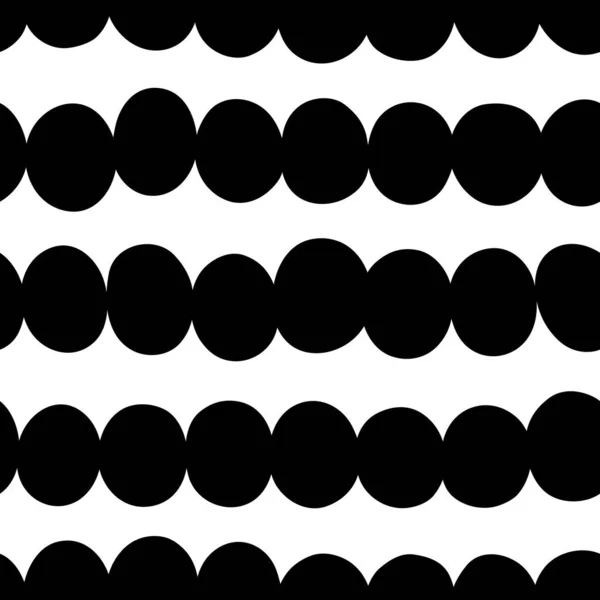 Abstraktes Schwarz Weiß Nahtloses Muster — Stockvektor