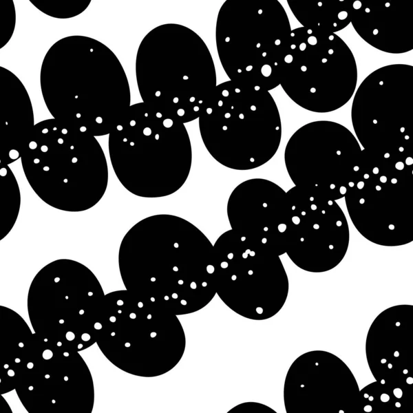 Абстрактний Чорно Білий Безшовний Візерунок — стоковий вектор