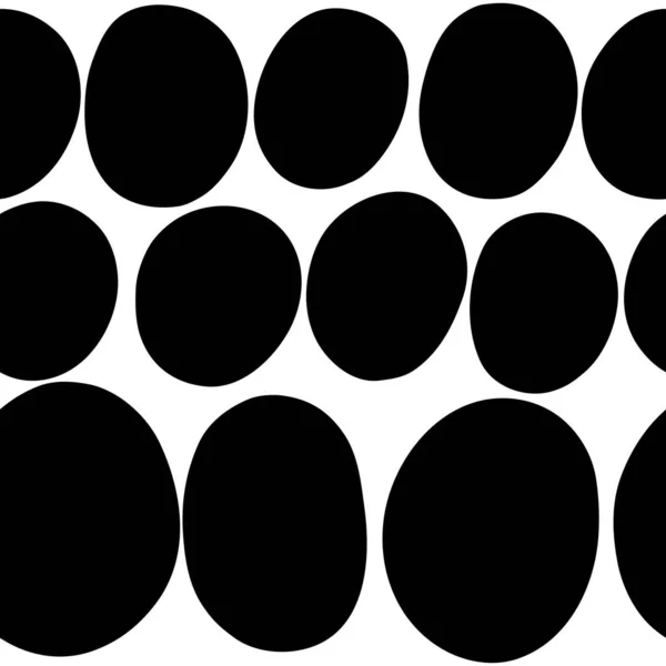 Abstraktes Schwarz Weiß Nahtloses Muster — Stockvektor