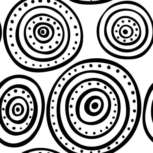 Abstract Black White Seamless Pattern — Stock Vector