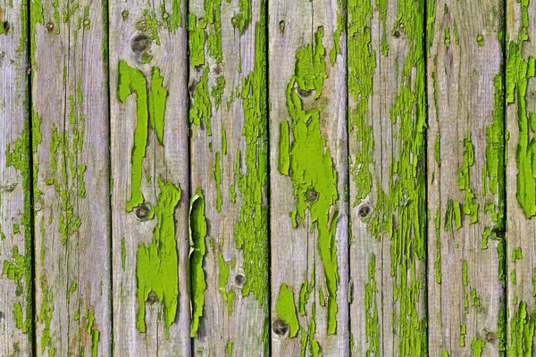 Cerca descascada cor verde — Fotografia de Stock