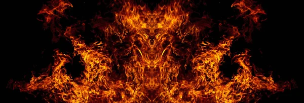 İblis ateşten — Stok fotoğraf