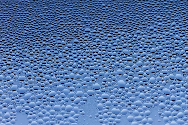 Beautiful texture of water drops on glass — Stock Photo, Image