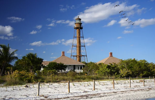 Історичний Sanibel острова маяк — стокове фото