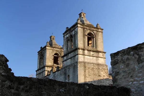 Mission Concepcion Bell Towers — Stock Photo, Image