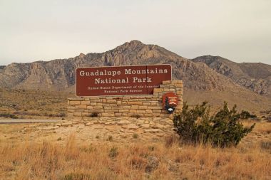 Guadalupe Dağları Milli Parkı girişi