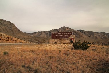 Guadalupe Dağları Milli Parkı girişi
