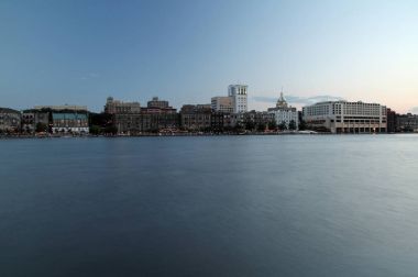 Savannah manzarası akşam