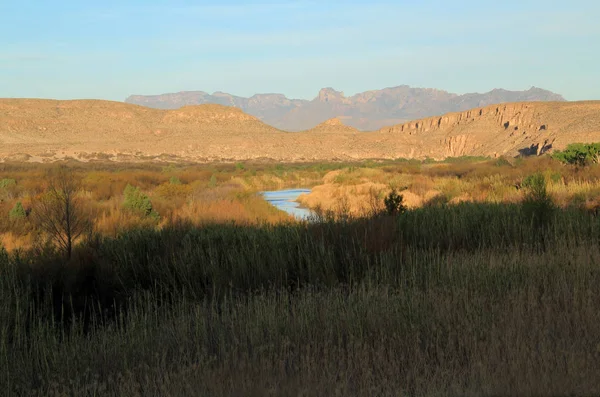 Rio Grande morgon landskap — Stockfoto