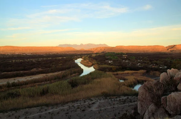 Paisaje matutino de Río Grande — Foto de Stock