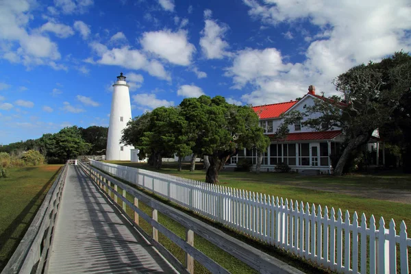 Zabytkowym Ocracoke światła — Zdjęcie stockowe