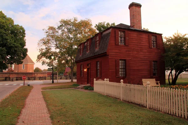 Williamsburg Oktober Lightfoot Hyreshus Många Historiska Strukturer Som Lockar Otaliga — Stockfoto