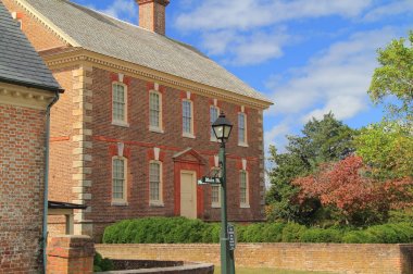 Yorktown, Va - 7 Ekim: The Nelson House ev, Thomas Nelson, Jr., Yorktown'ın en önemli ve Bağımsızlık Bildirgesini imzalayan 7 Ekim 2017 Yorktown, Va oğludur