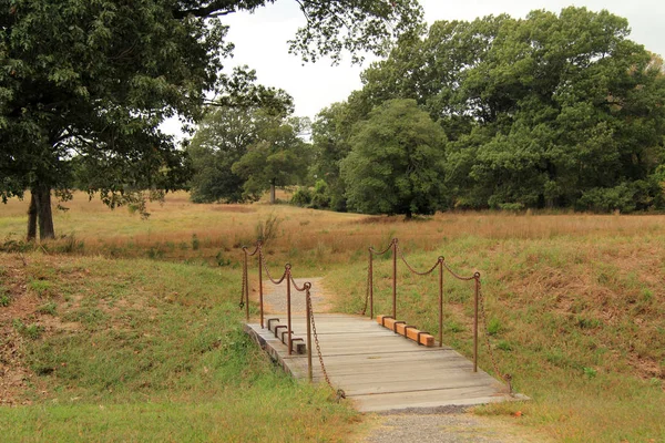 Footbridge Yorktown National Military Park Yorktown Virginia — Stock Photo, Image