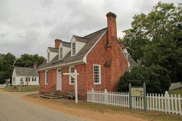 Yorktown Října Obnovené Koloniální Rezidence Byla Postavena Mungo Somerwell Byl — Stock fotografie