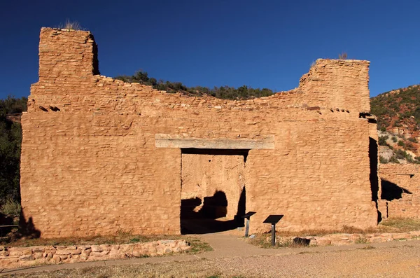 Régészeti Romjainak Historic Site Amerikai Southwest Mexikó Jemez — Stock Fotó