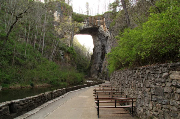 Natuurlijke Brug State Park Staat Virginia — Stockfoto